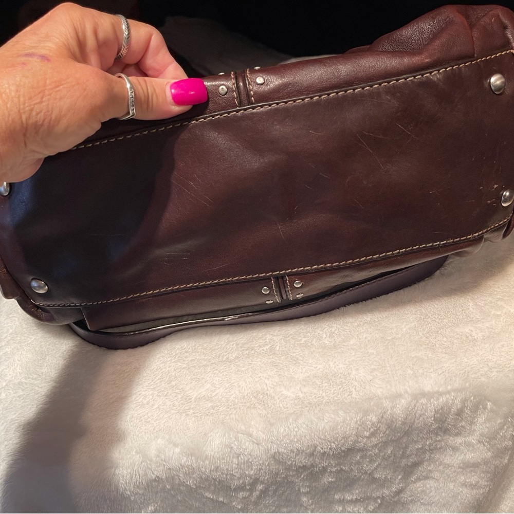 🤎Michael Kors Studded Uptown Chained Astor (RARE) Chocolate Brown - Picture 10 of 16